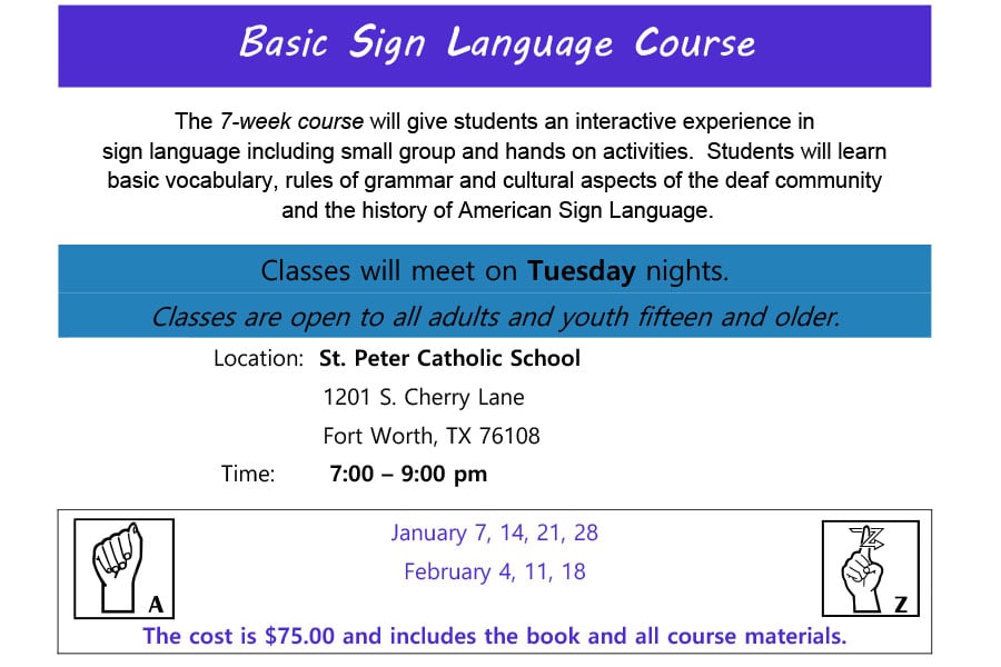 sign classes