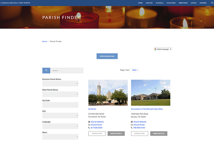 parish finder